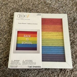 Rainbow Letter Board